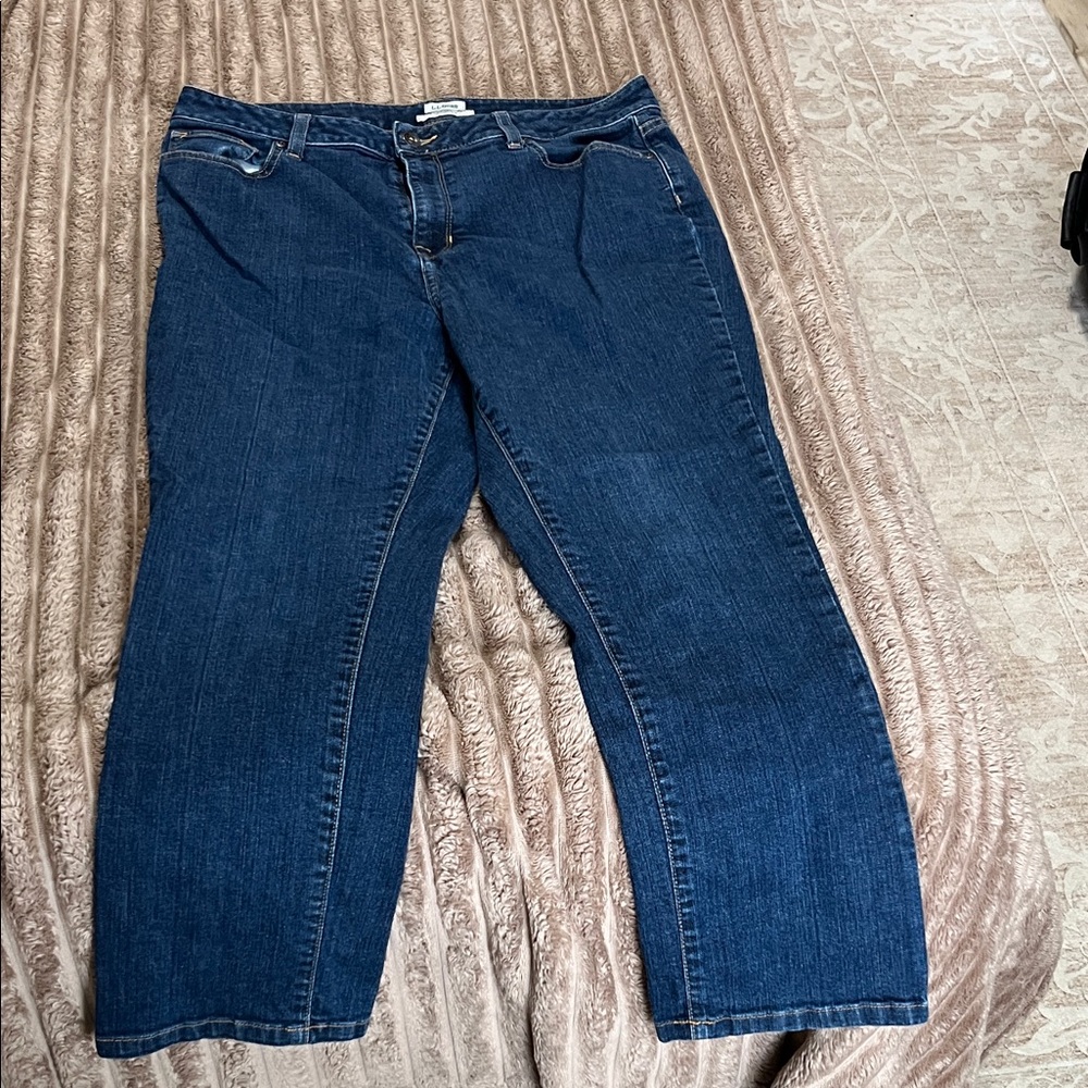 L.L. Bean Dark Blue Straight Leg Jeans